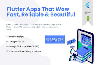 develop a cross platform flutter app with backend integration