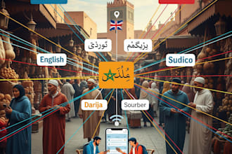 translate english french spanish to moroccan darija soussi authentic localise