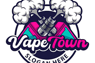 design proffesional smoke shop logo