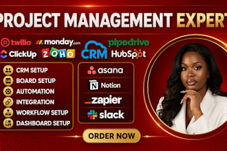 setup monday CRM notion clickup asana trello dubsado crm clickup n8n zoho crm