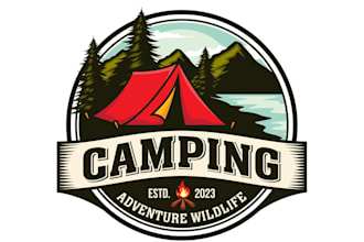 design a professional summer camp logo