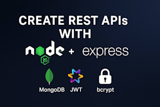 be your nodejs backend developer for custom rest API integration
