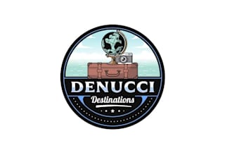 design destinations luxury travel logo