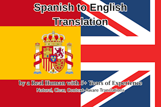 translate your spanish text into fluent and natural english
