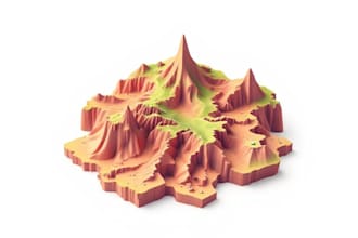 draw a unique vector or isometric map