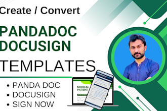 create docusign, pandadoc, sign now templates and automate workflows