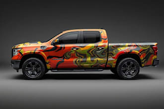 design a custom vehicle wrap, cars, pickups, trailers, etc