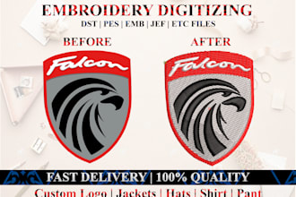 design or digitize your logo for embroidery machine