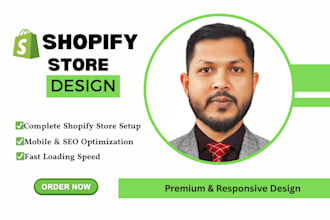 design a professional and modern shopify store