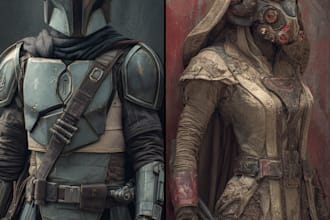 create star wars, sci fi art, sci fi game illustration