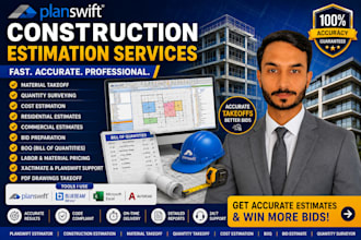 do mep and construction takeoff and estimation in planswift
