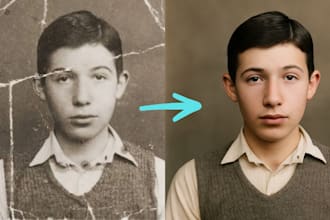 enhance, restore and upscale low quality images and photos