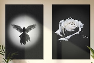 design modern conceptual posters and creative wall art