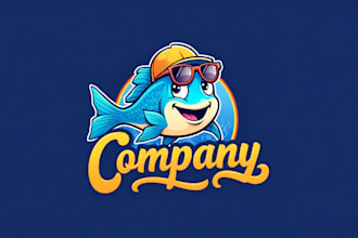 do fish mascot logo for your company