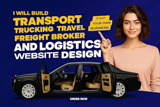 create logistics website, trucking, freight broker, dispatch website