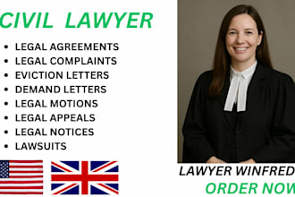 be your civil lawyer for property, business, employment and contract lawsuits