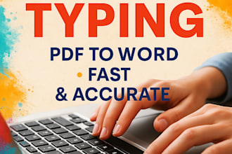 do fast typing work handwritten notes or PDF to word