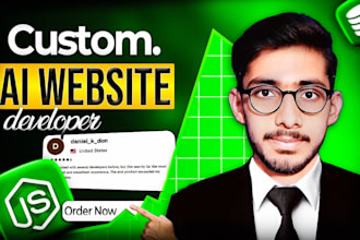 build custom ai website, ai software, ai web application as software developer