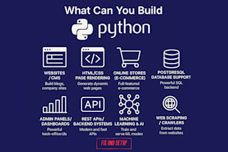fix and set up any python web app with database and HTML pages