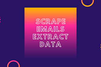 do email scraping and data extraction and mining