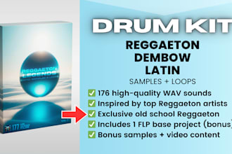 deliver a reggaeton and dembow drum kit for latin beats