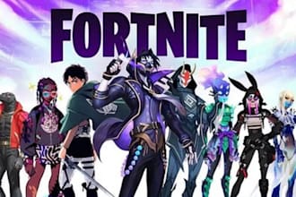 design 3d fortnite banner and logo youtube,twitch,discord,kick