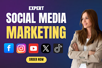 be a social media manager and monthly content creator