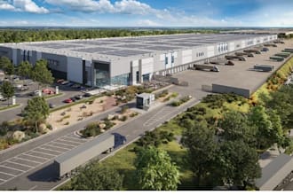 create cgi 3d warehouse, farm warehouse, commercial and factory building, render