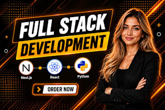 build custom website development, front end developer, full stack developer
