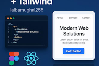 convert figma to react  tailwind  pixel perfect responsive UI