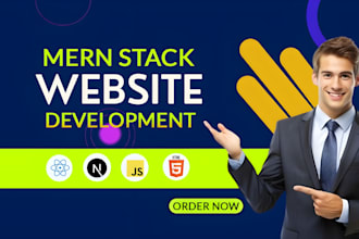 develop mern stack websites as a mern stack developer using reactjs or nodejs
