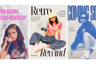 design aesthetic marketing posters for your brand