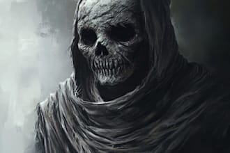 draw horror character illustration