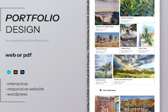 design your art portfolio website