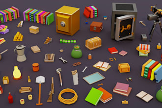 create a low poly model, asset, animation for your idea