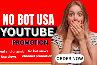 do USA youtube live views with organic promotion