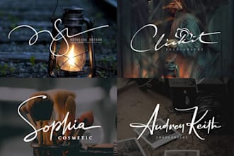 design luxury handwritten logo or signature