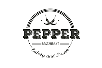 design a retro vintage creative pepper or spicy food restaurant logo
