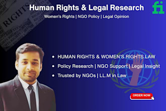 provide human rights and womens rights legal research