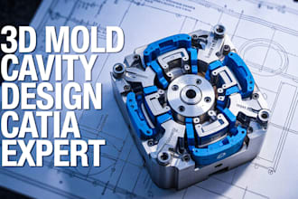 create custom catia 3d models and molds for 3d printing