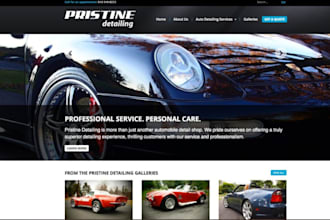design car detailing website roadside assistance website car repair website