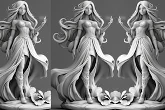 do 3d character modeling, game character, 3d metahuman for daz3d, nft metaverse