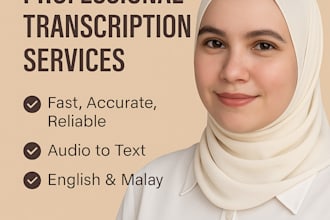 transcribe audio or video in bahasa melayu or english