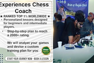 coach you chess as a 2150 plus rated player with first trial