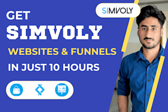 create simvoly websites and funnels in just 10 hours