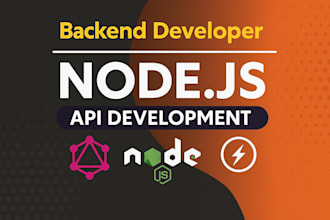 be your node js developer for fast API backend development