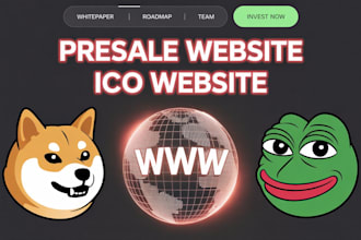 create presale website or ico website