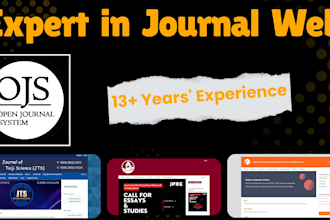 build peer reviewed, scholarly, and academic journal websites using ojs