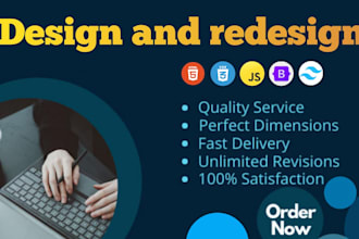 design redesign website front end developer