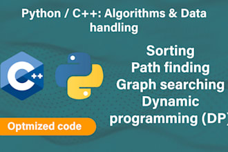 code custom efficient algorithms in python or cpp